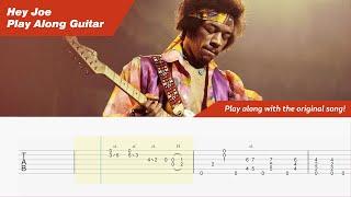 Hey Joe - Jimi Hendrix - Play Along Guitar - Interactive Tab and Original Song