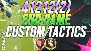 META RANK 1 41212(2) END GAME CUSTOM TACTICS + GAMEPLAY - FIFA 22