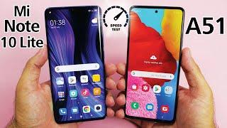 Xiaomi Mi Note 10 Lite vs Samsung Galaxy A51 - Speed Test!