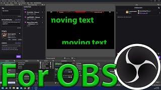 Text slideshow with obs how to install make text move