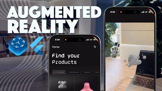 Augmented Reality eCommerce UI with Flutter, ARKit and Spline
