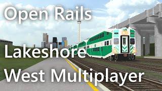 MSTS Open Rails GO Transit Lakeshore West Multiplayer Run