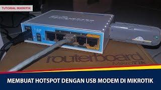 Cara Mudah Membuat Hotspot dengan USB Modem di MikroTik