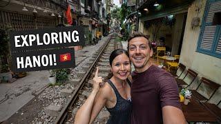 Exploring Hanoi, Vietnam!  | Old Quarter, train street, water puppet show, & MORE!