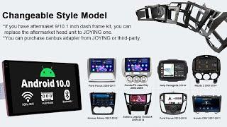 JOYING Android 10 Single Din10.1 Inch 2.5D 1280*800P Head Unit GPS Navigation