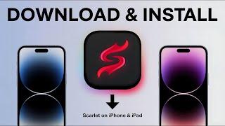 Install latest Scarlet iOS on iPhone & iPad without PC & Jailbreak | Install Scarlet no revoke iOS