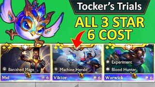 I got ALL 3 Star 6 Cost ⭐⭐⭐ in Tocker's Trials... | TFT Arcane Set 13