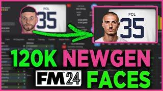 HOW TO DOWNLOAD 120K FREE NEWGEN FACES FOR FM24 and NewGan Manager tutorial