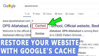 How to Recover deleted Static website from Google Cache?