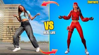 ALL 200 FORTNITE ICON SERIES DANCES IN REAL LIFE! (Riches, Desirable, Take it slow..)