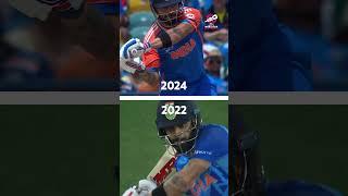 Iconic then, iconic now from Virat Kohli  #cricket #cricketshorts #ytshorts #t20worldcup