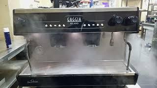 test the machine gaggia Milano Ladecisa coffee machine