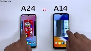 SAMSUNG A24 vs A14 5G - Speed Test