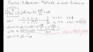 Finite-Differenzen-Methode in einer Dimension