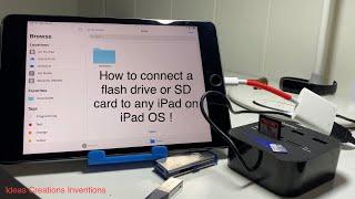 How to connect a flash drive or SD card to any iPad on iPad OS !