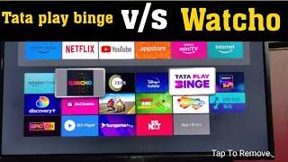 Tata play binge vs Watcho comparison after usage all ott apps in one subscription