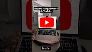 RESUMIR VIDEOS DE YOUTUBE GRATIS  #chatgpt #ia #resumen