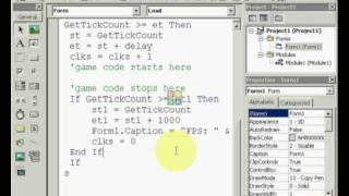 Visual Basic 6 Lesson: Lesson 4 (Making a Game Loop)