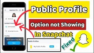 Public profile icon not showing in Snapchat