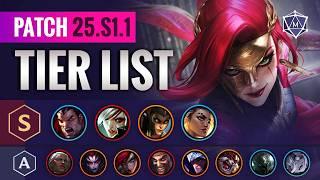 NEW TIER LIST for SEASON 2025! League of Legends