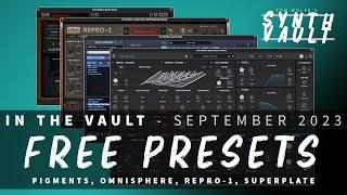 Synth Vault: new presets added! (FREE Presets for Omnisphere, Pigments, Repro-1, SuperPlate)