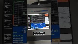 PIM Test of 10dB Directional Coupler 698-4000MHz - 5G -#5g #coupler #srfs #telecom #products #trend