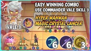 HYPER WANWAN MAGIC CRYSTAL LANCER META COMBO OP MAGIC CHESS MOBILE LEGENDS NEW GAMEPLAY VALE SKILL 3