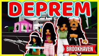 DEPREM OLDU DIŞARDA KALDIK / Roblox brookhaven rp hikaye / Pro Mia