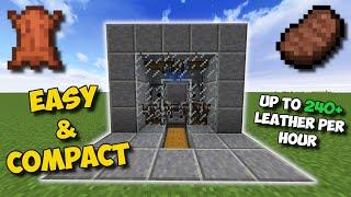 (1.16+) EASIEST WAY TO GET LEATHER IN MINECRAFT!!! - Auto Cow Farm