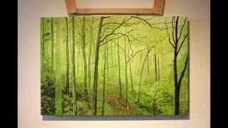 Wald malen mit Lukas Cryl / Forest painting with Lukas Cryl