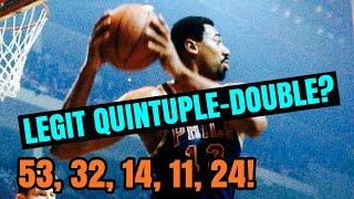 The TRUTH About Wilt Chamberlain’s QUINTUPLE-Double