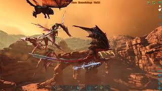 Beating Gamma Manticore only with Lightning Wyverns - ARK - Scorched Earth