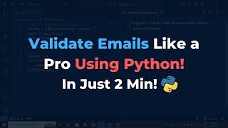 Build a Python Email Validator in Just 2 Minutes!