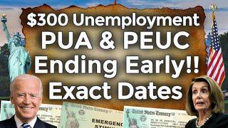 When Will It End!? UNEMPLOYMENT BENEFITS EXTENSION UPDATE PUA PEUC FPUC EDD BOOST EARLY 18 STATES