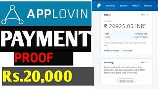 Self Click $310 Applovin Payment Proof ft. Admob alternative