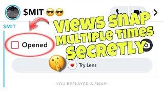 How To View Snaps Multiple Times On Snapchat Without Them Knowing | View Snaps More Then Once