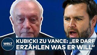 VANCE-DEBATTE ZUR MEINUNGSFREIHEIT: „Empfehle mehr Entspannung und weniger konsequentes Verfolgen“