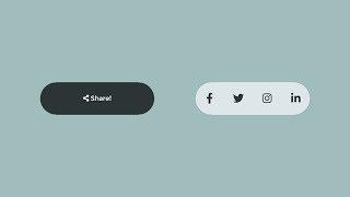 Animated Share Button Using Only HTML & CSS