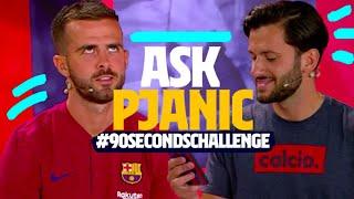 ‍️ BEST HAIRSTYLE AT BARÇA? | MIRALEM PJANIC #90secondschallenge