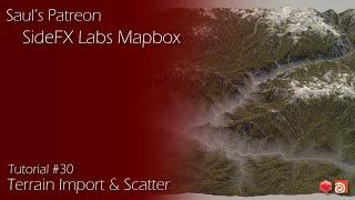 Patreon Tutorial Preview - #30 - SideFX Labs Mapbox - Terrain Import & Scatter