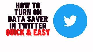 how to turn on data saver in twitter