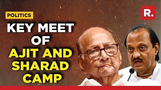 Maharashtra Political Thriller: Ajit Pawar & Top Camp Leaders Meet Sharad Pawar