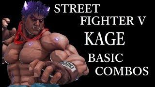 STREET FIGHTER V AE KAGE BASIC COMBOS【スト5AE 影ナル者 基礎コンボ 】