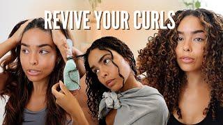 HOW TO MAKE YOUR HAIR CURLY AGAIN! Enhance Curl Pattern, Dirty Deep Condition, Scalp Reset