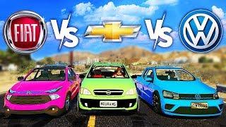 FIAT TORO vs SAVEIRO vs MONTANA - QUAL MELHOR? - GTA 5