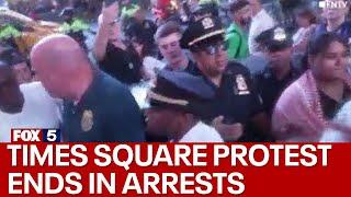 Protest in Times Square ends with several arrests