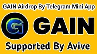 Gain Airdrop Backed By Avive | Mudassar Free Earning