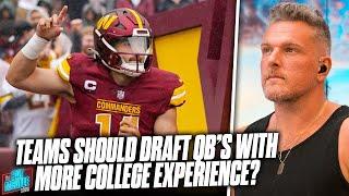 Sam Howell Has Been A DAWG, Shows How Important QB College Experience Is? | Pat McAfee Reacts