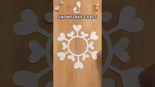 DIY CAPTIVATING SNOWFLAKE CRAFT | CHRISTMAS CRAFTS INCL ART