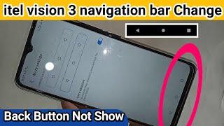 itel vision 3 back button not showing // navigation bar change